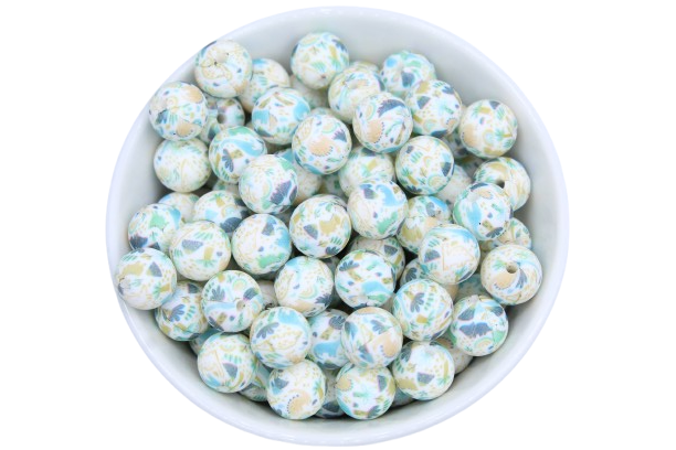 Perle imprimée animaux EXCLUSIVITÉ - Perle en silicone