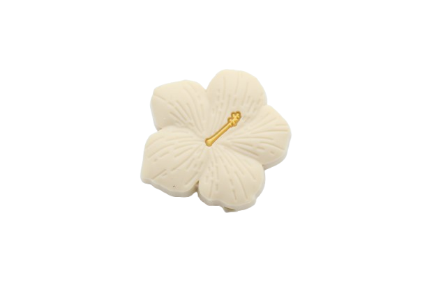 Fleur d'Hibiscus - Perle en silicone