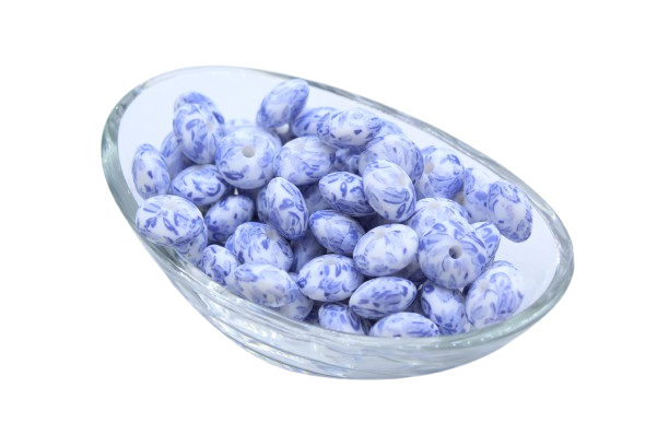 Perle lentille imprimée - Perle en silicone