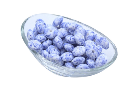 Perle lentille imprimée - Perle en silicone