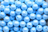 Perle imprimée effet nacré  - Perle en silicone