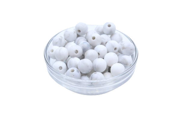 Perle ronde Ø9mm - lot de 10 - Perle en silicone