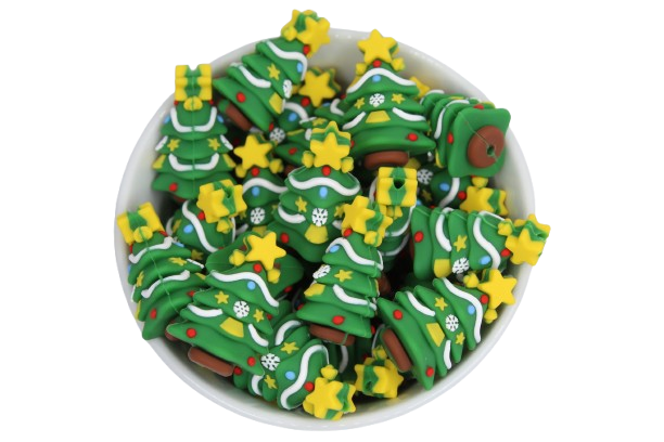 Sapin de Noël 3D version 2 - Perle en silicone
