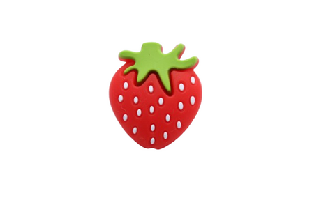Fraisou la Fraise - Perle en silicone