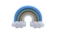 Arc en ciel avec nuage 3D - Perle en silicone