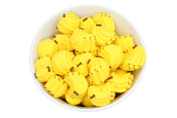 Banane 3D - Perle en silicone