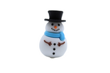 Bonhomme de naige avec chapeau 3D - Perle en silicone