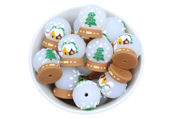 Boule à neige 3D - Perle en silicone