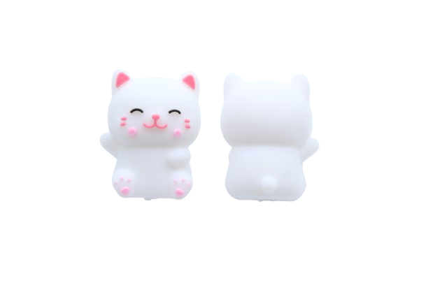 Chat 3D - Perle en silicone