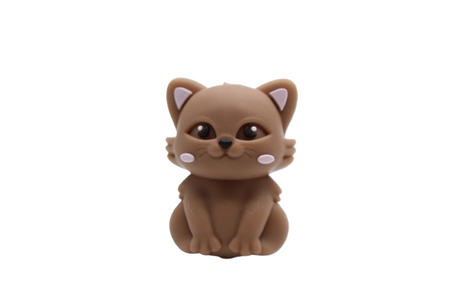 Chat 3D version 2 - Perle en silicone