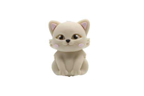 Chat 3D version 2 - Perle en silicone