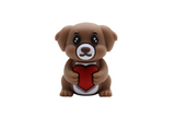 Chien 3D avec coeur - Perle en silicone
