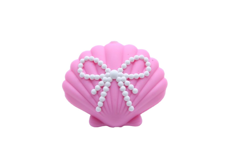 Coquillage avec noeud - Perle en silicone
