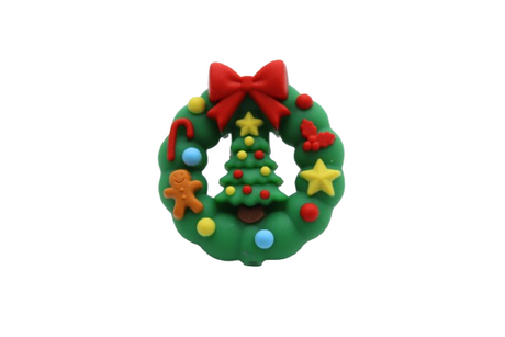 Couronne avec sapin 3D - Perle en silicone