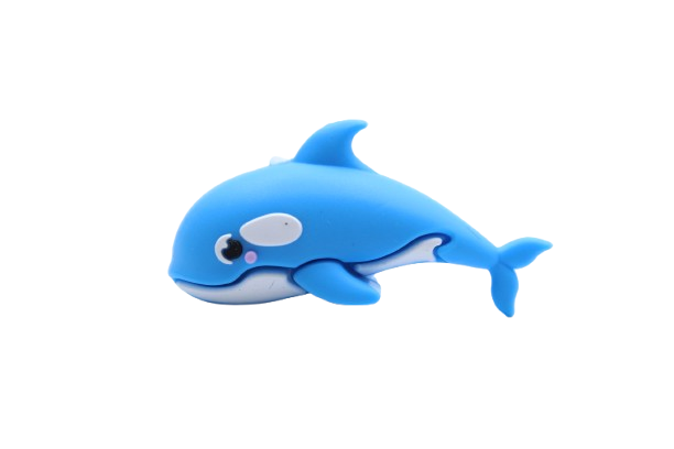Dauphin 3D - Perle en silicone