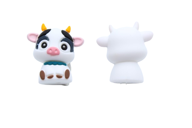 Vache 3D - Perle en silicone