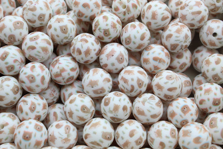 Perle imprimée animaux EXCLUSIVITÉ - Perle en silicone