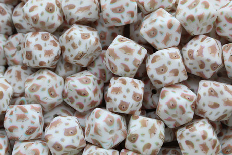 Perle imprimée animaux EXCLUSIVITÉ - Perle en silicone