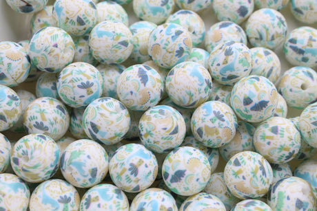 Perle imprimée animaux EXCLUSIVITÉ - Perle en silicone