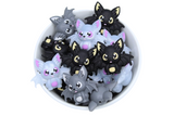 Chauve souris 3D - Perle en silicone