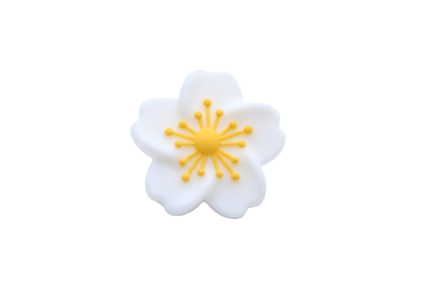 Fleur de cerisier - Perle en silicone