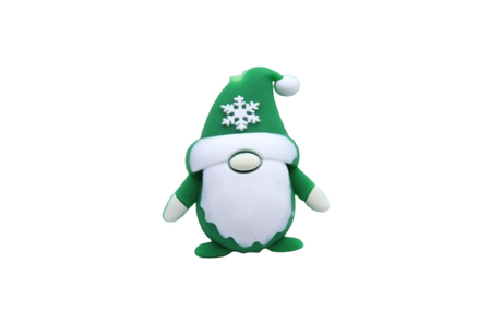 Gnome de Noël 3D - Perle en silicone