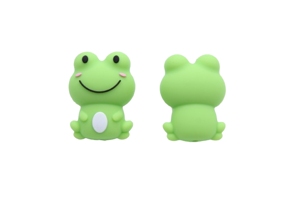 Grenouille 3D - Perle en silicone