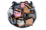 Hibou avec chapeau 3D - Perle en silicone