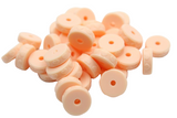 Mini rondelle avec coeur - Perle en silicone