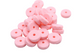 Mini rondelle avec coeur - Perle en silicone