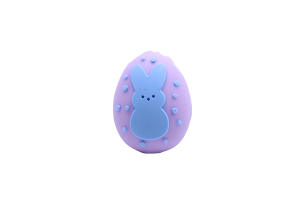 Oeuf de Pâques avec lapin 3D - Perle en silicone