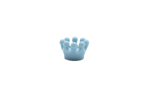 Mini couronne 3D - Perle en silicone