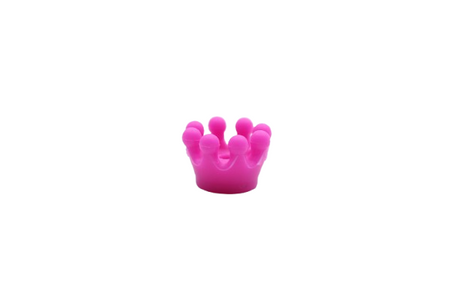 Mini couronne 3D - Perle en silicone