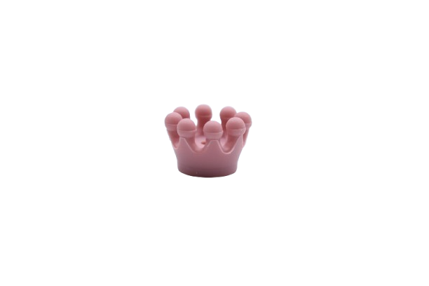 Mini couronne 3D - Perle en silicone