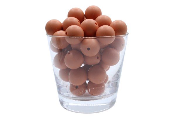 Nouvelle couleur: Caramel - Perle en silicone