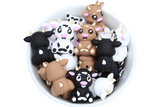 Vache 3D version 2 - Perle en silicone