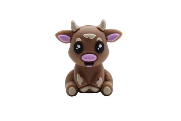 Vache 3D version 2 - Perle en silicone