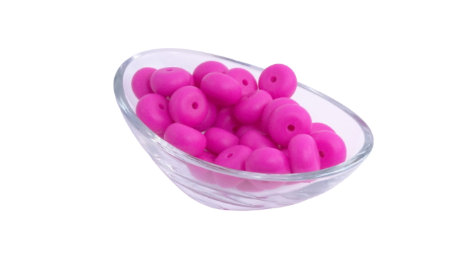 Abacus Ø14mm - Perle en silicone - lot de 5