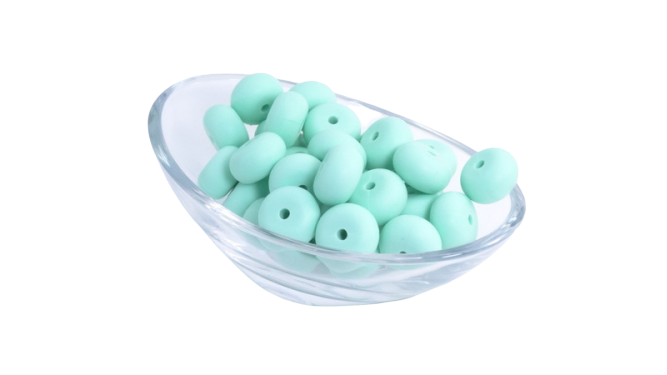 Abacus Ø14mm - Perle en silicone - lot de 5