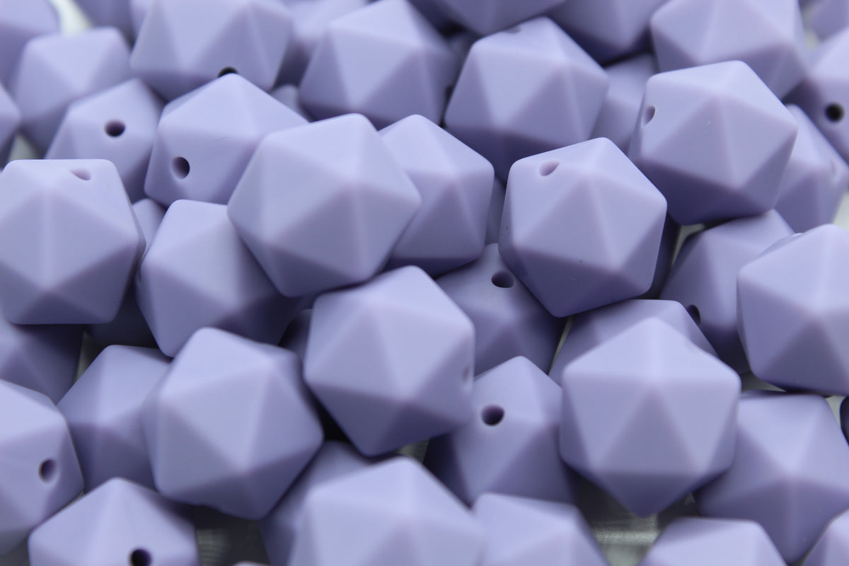 Icosaèdre 14mm - Perle en silicone
