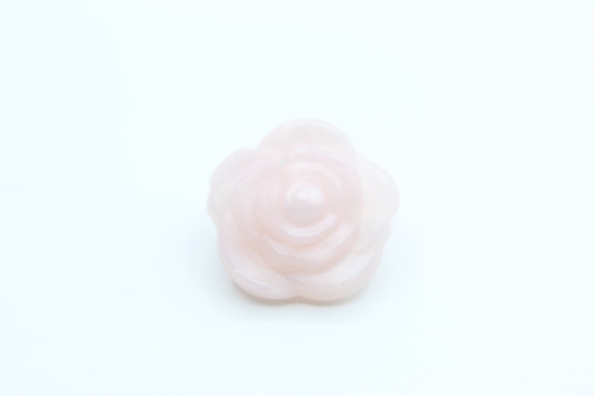Fleur double face - Perle en silicone