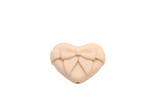 Coeur avec noeud - Perle en silicone