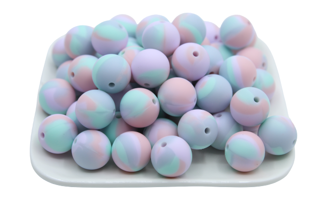 Arlequin - Perle en silicone