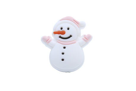 Bonhomme de neige - Perle en silicone