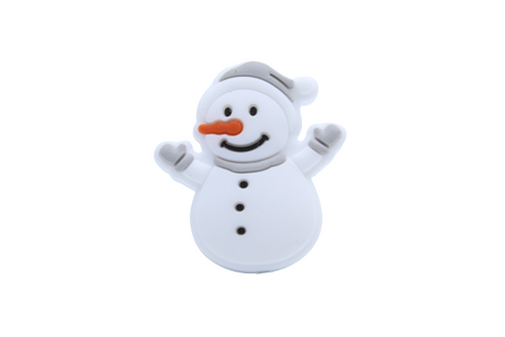 Bonhomme de neige - Perle en silicone