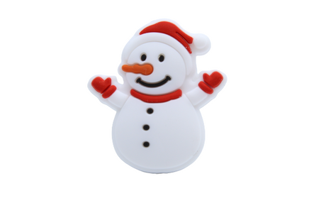 Bonhomme de neige - Perle en silicone