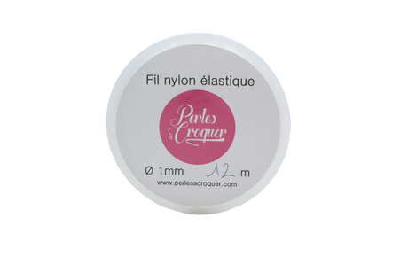 Fil élastique nylon transparent - Ø 1mm