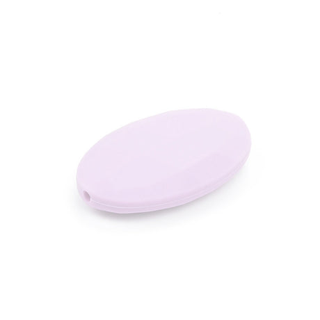 Ovale plate à facettes - Perle en silicone